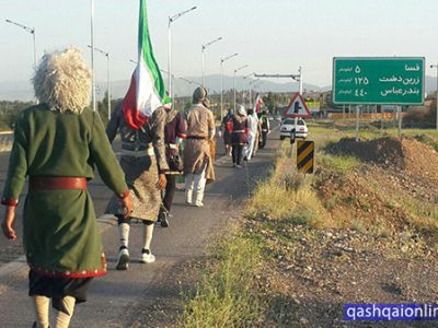 گزارش تصویری از پیاده روی اقوام ایرانی از شیراز تا خلیج فارس به میزبانی قشقایی ها