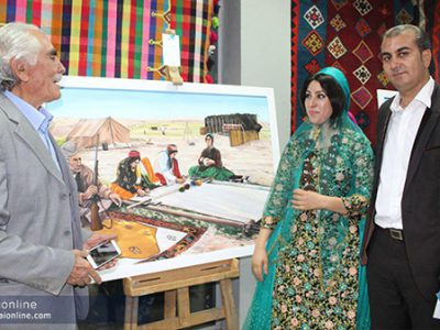 گزارش تصویری از افتتاحیه نمایشگاه نقاشی زینب رستمی در شیراز