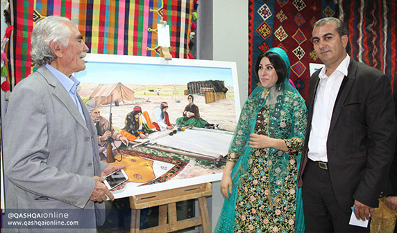 گزارش تصویری از افتتاحیه نمایشگاه نقاشی زینب رستمی در شیراز